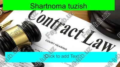 shartnoma tuzish — PPTX