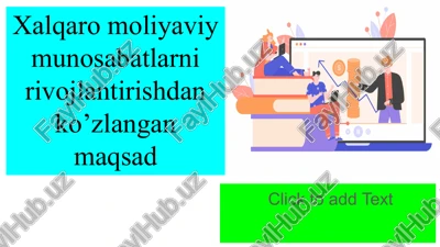 xalqaro moliyaviy munosabatlarning rivojlantirish — PPTX