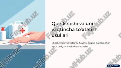 qon ketishi va uni vaqtincha to‘xtatish usullari — PPTX