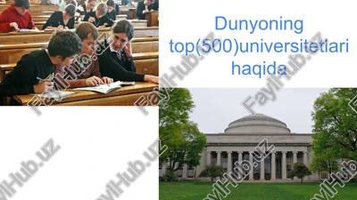 universitetlar haqida — PPTX