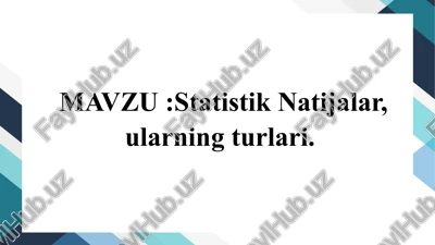dala sharoitidagi tajribalarning natijalari va amaliy kuzatuvchilarning xulosalari — PPTX