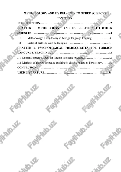 methods of foreign language teaching — DOC