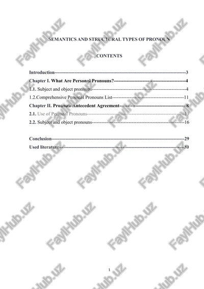 personal pronouns — DOCX