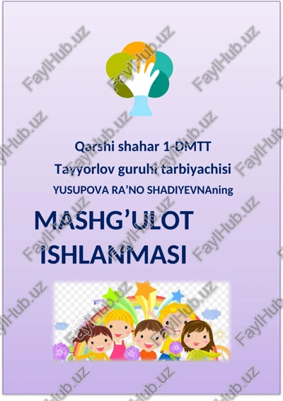 arifmetik masala tuzilishi bilan tanishtirish — DOCX