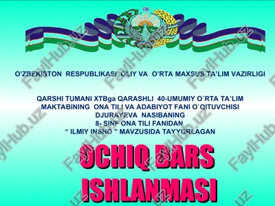 ilmiy insho — PPT
