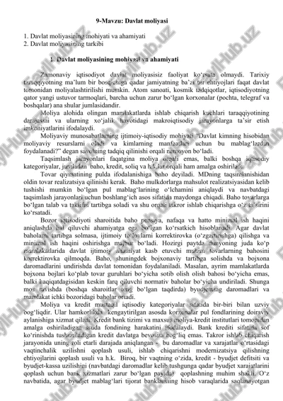 davlat moliyasi — DOCX