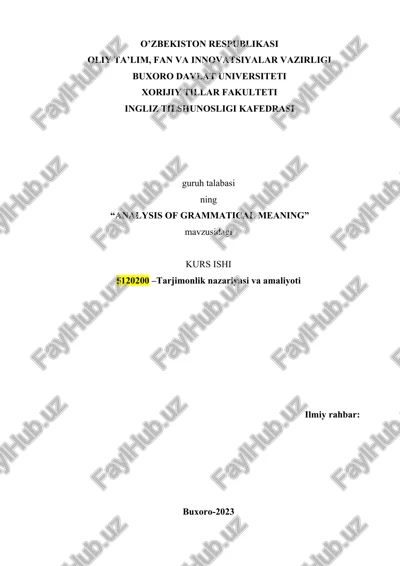 analysis of grammatical meaning — DOCX