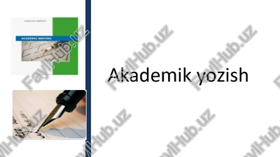 akademik yozish — PPTX