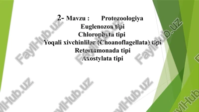 evglenozoylar(leuglenozoa) — PPTX