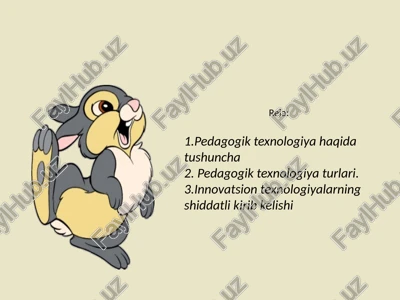 pedagogik texnologiya — PPTX