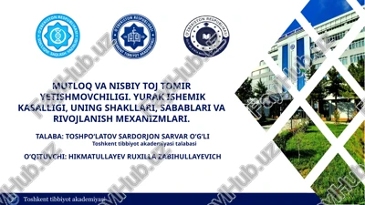 yuqori o‘lim va nog‘ironlik darajasi: yurak ishemi kasalligi — PPTX