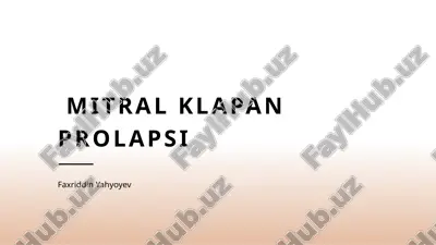 mitral klapan prolapsi — PPTX
