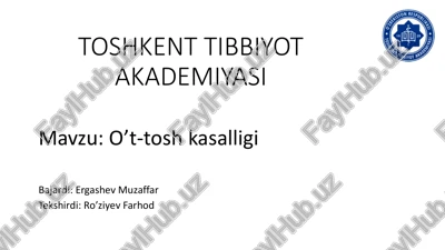 o't-tosh kasalligi — PDF