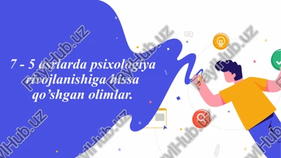 psixologiya tarixi — PPTX