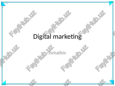 digital marketing — PPTX
