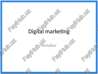digital marketing — PPTX