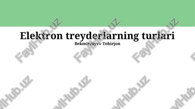 chakana treyderlar — PPTX