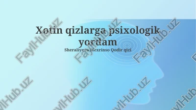 psixologik yordam — PPTX