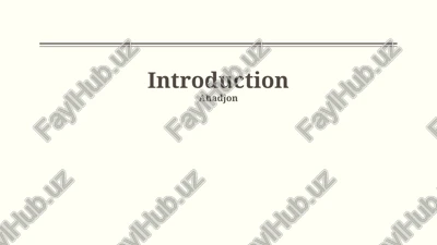 qu'est-ce qu'une introduction? — PPTX