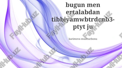 tibbiya va tasodifiy belgilar/kodlar: bog'liqlik bormi? — PPTX