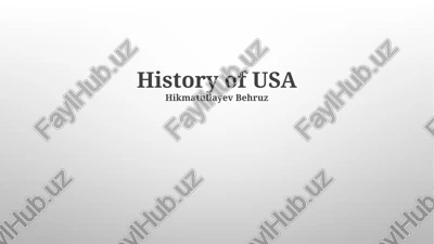 history of usa — PPTX