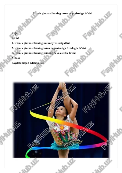 ritmik gimnastika — DOCX