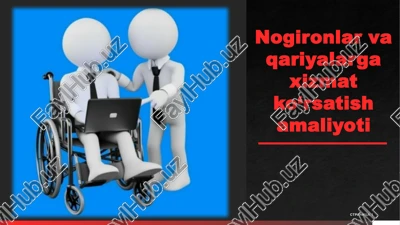 nogironlar va qariyalarga xizmat ko‘rsatish amaliyoti — PPTX
