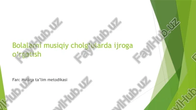musiqa ta’lim metodikasi — PPTX