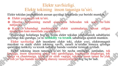 elektrxavfsizligi — PPTX