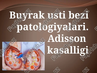 buyrak usti bezining patologiyalari — PPTX