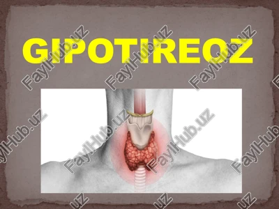 gipotireoz — PPTX
