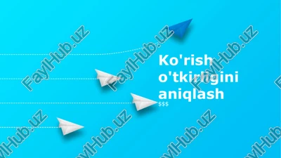ko'rish o'tkirligini aniqlash — PPTX