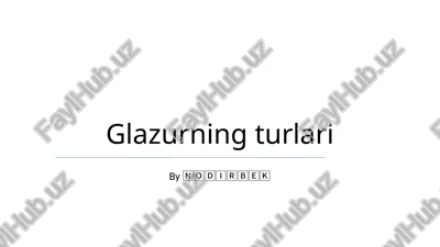 shisha turlari — PPTX