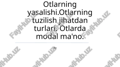 modal fe'llar — PPTX
