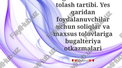 aksiz soliq hisoblash va to'lash jarayoni — PPTX