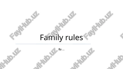 family rules — PPTX