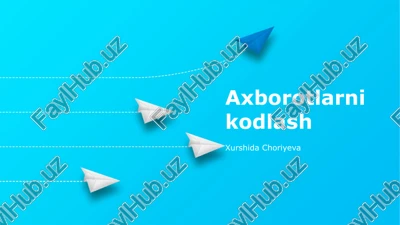 axborotlarni kodlash — PPTX