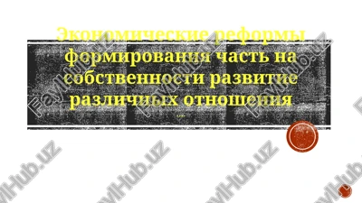 ekonomik reformalar — PPTX