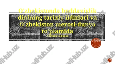 buddist merosi tarixi — PPTX