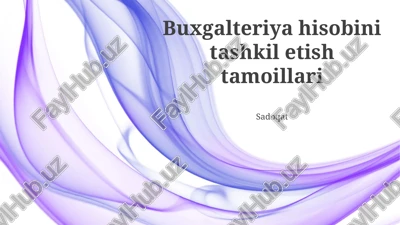 moliyaviy hisobotlar — PPTX