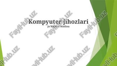 kompyuter jihozlari — PPTX