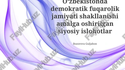 siyosiy islohotlar — PPTX