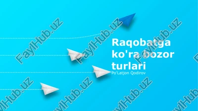 monopolistik raqobat — PPTX