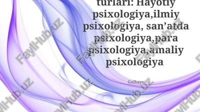 psixologiya fanining evolyutsiyasi — PPTX
