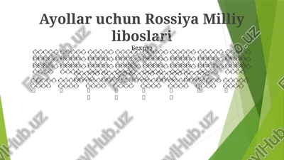 rossiya milliy liboslari — PPTX