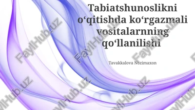 darslikda vizual yordamlarni samarali integratsiya qilish — PPTX