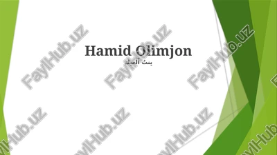 ism tahlili: hamid olimjon — PPTX