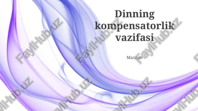 ovqat kompensatorlari — PPTX
