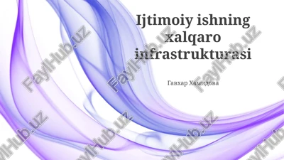 xalqaro ijtimoiy ish ta'limi — PPTX