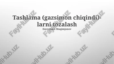 chiqindi gazni tozalash texnologiyalari — PPTX